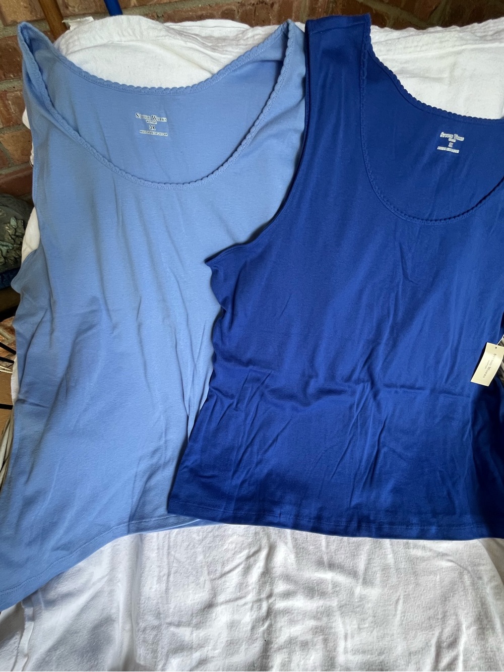 Studio Works NWT 3X Blue Tank Top Bundle Plus Size